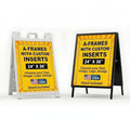 Custom A-Frame Sign Inserts with Optional Stand by DreamController - Personalized Print Inserts with Your Photo, Text or Logo | Durable Custom Panels for Sidewalk Boards, Retail & Event | 24x36 inch - color: A Frame Inserts Custom