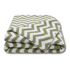 Living Textiles Sage Chevron Chenille Soft Baby Blanket Knitted Reversible Premium Cozy Fabric for Best Comfort -Infant,Toddler,Newborn,Swaddle,Nursery,Boy,Girl,Unisex,Throw,Crib,Stroller,Gift 40x30in - color: Sage Chevron