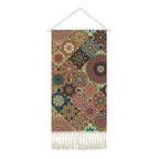 capasin Mandala Boho Macrame Wall Hanging Tapestry For Bedroom Tapestries Vertical Art Fabric Decor Door Living Room Bohemian (Style C, 17.5 * 43) - style: Style C