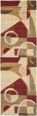 SAFAVIEH Rodeo Drive Collection Runner Rug - 2'6" x 14', Beige & Multi, Handmade Mid-Century Modern Abstract Wool, Ideal for High Traffic Areas in Living Room, Bedroom (RD845A) - color: Beige/Multi, size: 2'6" x 14' (Runner)