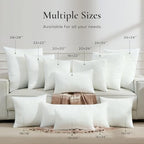 Ashler Throw Pillows Insert- 20x20 Pillow Inserts with Air Layer, Premium Bed and Couch Pillows - Indoor Decorative Throw Pillow, Square Cushion Sham Stuffer, Pack of 2, White - size: 20x20 Inch