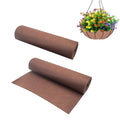 SnowTing 2 Roll Felt Liner Roll, 15.7 x 118 Inch Cuttable Non Woven Fabric Coconut Basket Liner, Brown Flower Pot Mat Roll for Hanging Planter, Window Box, Raised Garden Bed, Animal Pet Pad