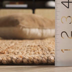 SAFAVIEH Natural Fiber Collection Accent Rug - 4' x 6', Natural, Handmade Farmhouse Jute, Ideal for High Traffic Areas in Entryway, Living Room, Bedroom (NF730C) - color: Natural, size: 4' x 6' (Rectangular)