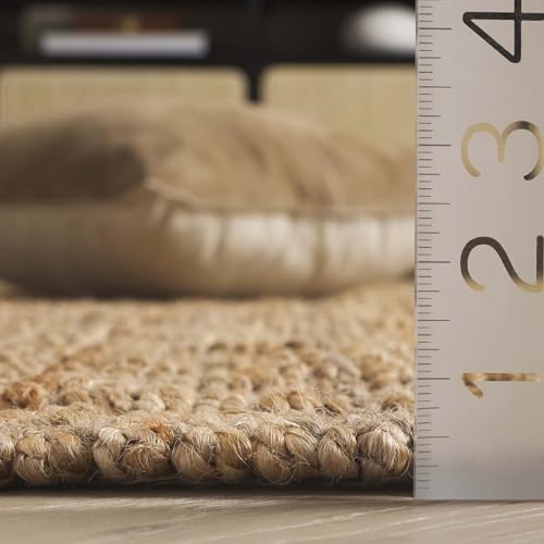 SAFAVIEH Natural Fiber Collection Runner Rug - 2'3" x 15', Natural, Handmade Farmhouse Jute, Ideal for High Traffic Areas in Living Room, Bedroom (NF730C) - color: Natural, size: 2'3" x 15' (Runner)