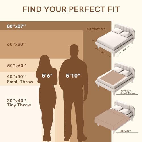YnM Chunky Throw Blanket, Medium-Weight, Hand Knitted with Chenielle Yarn, Skin Friendly, Ventilated and Breathable, Machine Washable, Home Décor Piece for Couch, Sofa and Bed (White, 40x50 Inch) - color: Chenille - White, size: 40 x 50 Inch