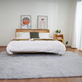 Ghouse Grey 8x10 Area Rug Fluffy Faux Rabbit Fur Grey Rug Plush Shag Fuzzy Rug for Living Room Bedroom, Playing Room, Nursery Room - color: Grey, size: 8x10Ft