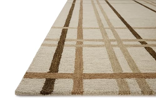 Loloi Magnolia Home by Joanna Gaines Waylon Collection WAY-01 Natural/Bark 7'-9" x 9'-9" Area Rug - color: Natural / Bark, size: 7'9" x 9'9" (Rectangular)