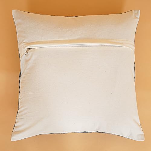 Indian Cotton Cushion Cover Sabra Kilim Pillow Cover Designer Decorative Sofa 18x18 Inche Handwoven Cushion Case for Farmhouse Home Decor Spring Decorative Pillow (Pattern 10) - color: Pattern 10
