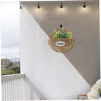 Woven Hanging Planter Basket for Indoor Outdoor Plants Boho Wall Basket Decor Large Woven Flower Pot for Garden Balcony Courtyard Stylish Home Greenery Display