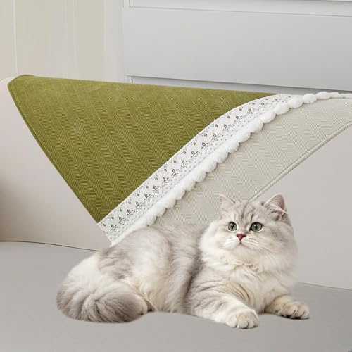 VClife Modern Couch Cover, Non Slip Dog Sofa Cover, Green, 35.4" x 35.4" | Pet-friendly Sofa Covers, Scratch-resistant, Waterproof, Non Slip That Stay Firmly In Place, Durable and Machine Washable - color: 01# Green, size: 35.4" x 35.4"