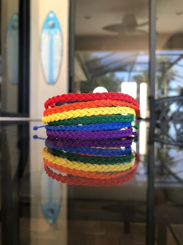 choice of all String Bracelets for Women Boho Wave Surfer Beach Wear Cute Bracelets Set Summer Friendship Jewelry Accessories Beach Stuff - color: F3：rainbow bracelets