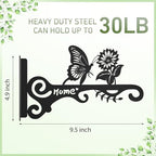 Metal Plant Hooks (2-Pack) - Decorative Wall Hangers with Butterfly Design for Indoor & Outdoor Use - Hanging Brackets for Plants, Flower Baskets, Bird Feeders, Lanterns - Patio, Garden, Home Decor - style: 2 Pcak Butterfly