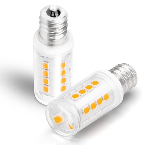 2W C7 E12 LED Salt Lamp Replacement Bulb 300lm Warm White 2700K 120V E12 Candelabra Base for 25W-40W Himalayan Salt Lamp Night Light Chandelier Christmas Lighting Dryer Refrigerators Bulb, 2 Pack - color: 2700k Warm White, size: 2 Watt-Non-dimmable-2 Pack