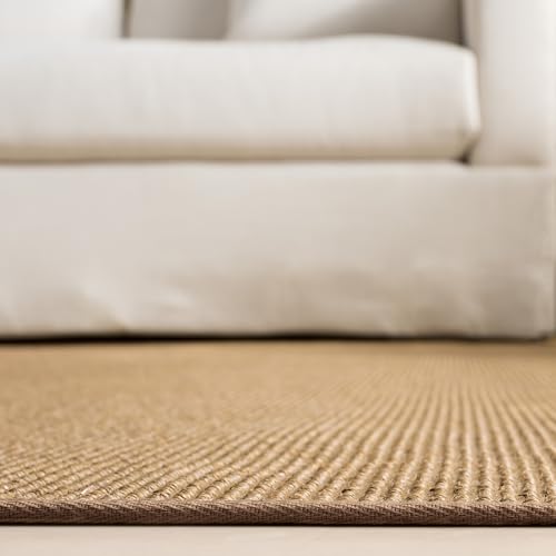 Martha Stewart x SAFAVIEH Area Rug Collection - 5' x 7', Beige, Sisal & Jute, Farmhouse Style, Ideal for Living Room, Bedroom, Office, Dining Space (MSR9501B)