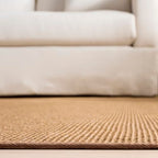 Martha Stewart x SAFAVIEH Area Rug Collection - 5' x 7', Beige, Sisal & Jute, Farmhouse Style, Ideal for Living Room, Bedroom, Office, Dining Space (MSR9501B)