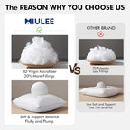 MIULEE 22x22 Pillow Inserts, Firm and Fluffy Decorative Square Throw Pillows for Couch Sofa Bed, Down Alternative with 100% Cotton Cover Pack of 2 - size: 22x22 Inch