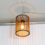 2 pack Small Lampshades for Table Lamp Shade Floor Lamp Shade,woven rattan boho Bamboo Lampshades,5.5"x5.5"x7.9",Dark brown - color: Dark brown