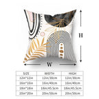 Black and Pink Throw Pillows Boho Pillow Covers 22x22 Tropical Leaf Pillows Mid Century Modern Couch Pillows for Living Room Set of 4 Geometric Bohemian Couch Covers - color: Blackboho, size: 22" x 22" (Pack of 4)