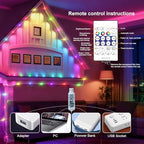 1Pack USB Plug in Christmas Fairy String Lights,16ft 50 LED Color Changing with APP Controlled & Remote Timer, Music Sync Waterproof RGB Twinkle Light Battery Powered for Bedroom Indoor Party Wedding