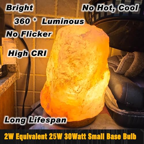 E12 LED Night Light Bulb 25W-40W Replacement AC120V 2W 2700K Warm White Candelabra Base E12 C7 for Himalayan Salt Lamp Dryer Refrigerators Decoration Christmas Lighting Bulb, 300lm, 4 Pack - color: 2700k Warm White, size: 2 Watt-Non-dimmable-4 Pack