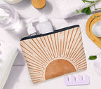 IWXYI Boho Cosmetic Bag,Mid-Century Boho Sunshine Women's Makeup Bag Case Bags Zipper Pouch Travel Toiletry Gifts For Women Teenage Girls - color: boho sunlight