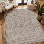 Rugxara 3x5 Washable Entryway Rug, Non Slip Boho Runner Rugs for Hallway, Entrance, Kitchen, Bathroom, Laundry Room, Soft Entryway Carpet, Throw Low Pile Retro Imitation Wool Carpet, Apricot - color: Apricot, size: 3' x 5' (Rectangular)