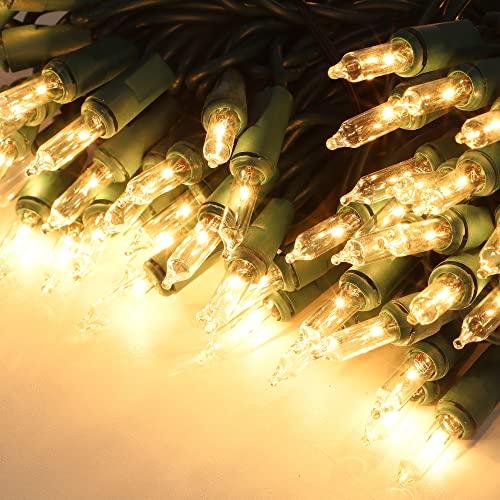 Christmas Lights, 150 Count 29 FT Christmas Mini String Lights, Green Wire Fairy Light, 120V UL Certified Connectable Xmas Tree Light for Patio, Holiday, Party, Outdoor Indoor Decoration, Warm White - color: Clear Warm White