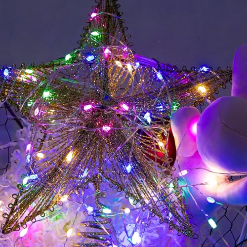 Fairy Lights Plug in,400FT 1200LEDs Waterproof Led String Lights,8 Modes Remote Twinkle Light for Outdoor Indoor Christmas Wedding Birthday Garden Party Decorations,Silver Wire,Multicolor - color: Multicolor, size: 400FT 1200Leds