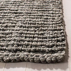 SAFAVIEH Natural Fiber Collection Runner Rug - 2'6" x 8', Light Grey, Handmade Jute, Farmhouse Style, Chunky Textured Thick Pile (NF447G) - color: Light Grey, size: 2'6" x 8' (Runner)