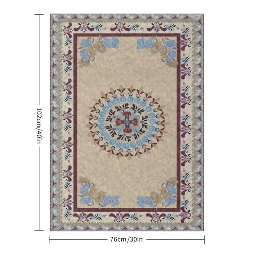 Traditional Boho Throw Blanket,Bohemian Traditional Vintage Texture Colourful Abstract Geometry Pattern Soft Throw Blanket for Couch Sofa Camping Office Travel Home Bedroom Decor All Seasons 30"x40" - color: Boho-4, size: 30x40in