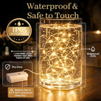 DomeStar 15 Pack Battery Operated Fairy Lights, Warm Fairy Led Lights for Mason Jars DIY Crafts Wedding Table Centerpieces - color: Warm White, size: fifteen