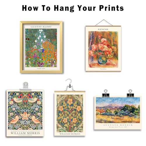 ANERZA 16 PCS Vintage Eclectic Wall Art Decor, William Morris Wall Prints for Bedroom, Posters for Room Aesthetic, Wall Collage Kit Pictures for Living Room, Colorful Dorm Gallery Home Decor - color: Multi, size: 11"x14" Unframed