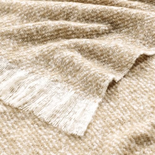 BOURINA Throw Blanket Soft Lightweight Cozy Throw for Bed Couch Decorative Blanket, Yellow 50" x 60" - color: Qqs-yellow, size: 50"x60"