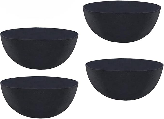 Non-Woven Fabric Plant Grow Bags Replacement Coco Liner Window Basket,Trough Shaped Wall and Deck Mount Planters,Round Hanging Basket (5-Pack, 14)