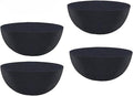 Non-Woven Fabric Plant Grow Bags Replacement Coco Liner Window Basket,Trough Shaped Wall and Deck Mount Planters,Round Hanging Basket (5-Pack, 12)