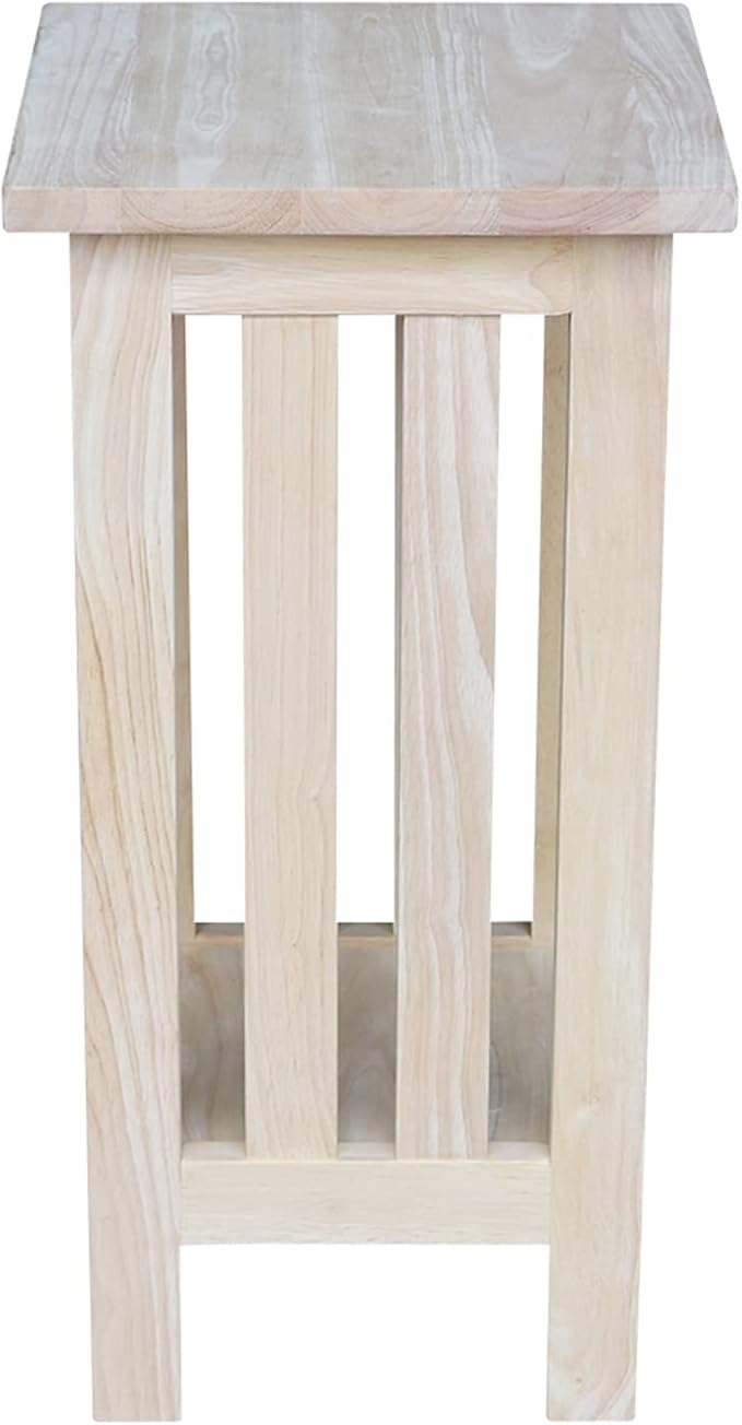 International Concepts Mission Plant Stand, 24-Inch High, Solid Parawood, Unfinished