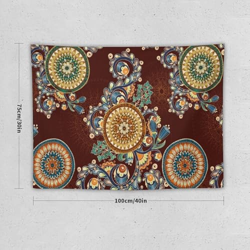 KANEPE Mandala Tapestry Boho Retro Vintage Paisley Indian Pattern Wall Hanging Tapestries Home Decor for Living Room Bedroom Apartments Farmhouse Dorm,40inx30in (102×76cm)【Small】 - color: Boho-3, size: 40Wx30L