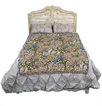 Pure Country Weavers William Morris Golden Lily Pink Blanket - Arts & Crafts - Gift Tapestry Throw Woven from Cotton - Made in the USA (72x54) - color: Pink, size: Large