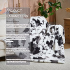 Luxury Fluffy Faux Fur Throw Blanket,Thick Fluffy Silky Fuzzy Cozy Blanket,Plush Blankets for Couch, Sofa, Chair, Bed-Black&Grey Cow-50 * 60inch - color: Black&grey Cow, size: Throw (50" x 60")