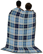 Pure Country Weavers Plaid Blanket Blue Bell Tartan - Patterns Gift Tapestry Throw Woven from Cotton - Made in the USA (72x54) - color: Blue Bell