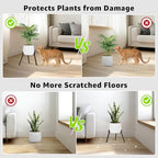 Metal Plant Stand Indoor Outdoor- Anti-Rust Metal Plant Stand, Stable Corner Plant Stands Fits 5.9 to 8.7 Inches Pots, Adjustable Heavy Duty Plant Pot Flower Holder for Patio, Garden, Home, Black - 1 Pack - size: M