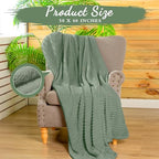 Buryeah 12 Pcs Flannel Throw Blanket Bulk 50 x 60 in Sleepover Blanket Outdoor Wedding Throw Lightweight, Oeko-tex Standard 100 Certified for Sofa Homeless Gifts (Olive Green) - color: Olive Green