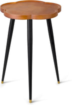 Plant Stand Indoor, Wood Plant Table Plant Holder with Raised Design,Heavy Duty Metal Flower Pot Stand, Mid Century Modern Home Decor Small Side End Table（Clr.1-Flower 16" H）