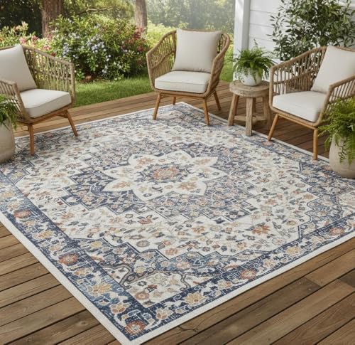 Oriental Distressed Beige Blue 2x3 Boho Rug for Living Room Bedroom Diningroom Playroom Large Washabel Area Rugs Rustic Non Slip Thin Office Kitchen Indoor Outdoor Carpet Mat - color: E, size: 2x3ft