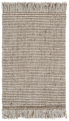 SAFAVIEH Natural Fiber Collection Accent Rug - 2' x 3', Silver & Natural, Handmade Woven Fringe Jute, Ideal for High Traffic Areas in Entryway, Living Room, Bedroom (NF826G) - color: Silver/Natural, size: 2' x 3' (Rectangular)