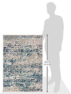 SAFAVIEH Madison Collection Accent Rug - 2'2" x 4', Grey & Blue, Modern Abstract Design, Non-Shedding & Easy Care, Ideal for High Traffic Areas in Entryway, Living Room, Bedroom (MAD460K) - color: Grey/Blue, size: 2'2" x 4' (Rectangular)