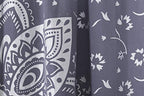 Popular Handicrafts Indian Hippie Bohemian Beautiful Ombre Color Mandala Curtain Panels Grey Silver - color: Grey Silver, size: 38"W x 83"L (Pack of 2)