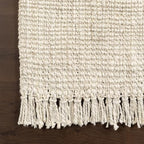 Nuloom Daniela Off-White, 3' x 5', Handmade, Jute, Tassel, Soft and Textured, High Traffic, Stain Resistant, Easy Clean, Durable Area Rug for Bedroom, Living Room, Dining Space, Foyer, Entryway - color: Off White, size: 3' x 5' (Rectangular)