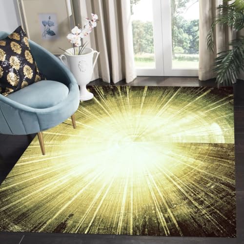 Vintage Abstract Distressed Texture Rug Retro Marble Deco Black Gold Navy 2x3 Area Rug for Livingroom Bedroom Diningroom Washable Faux Wool Soft Carpet - color: A, size: 2x3