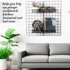 4 Pcs Metal Wire Mesh Basket for Gridwall Black Hanging Wire Mesh Basket with Hook Wall Mounted Organizer for Home Wall Display (Small) - size: Small